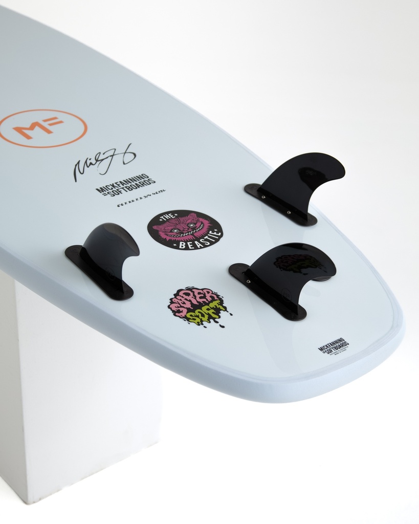 MF BEASTIE 7'6 SUPER SOFT-TRI SURFBOARD