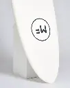 MF Alley cat epoxy lam FCSII surfboard white nose.webp
