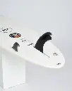 MF Alley cat epoxy lam FCSII surfboard white fins.webp