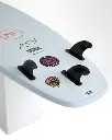 MF Beastie super soft-tri surfboard Sky fins.webp