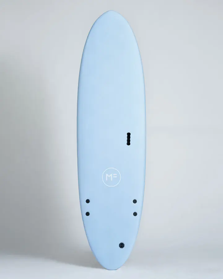 MF Alley cat super soft surfboard Sky-Teal.webp