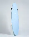 MF Alley cat super soft surfboard Sky-Teal upside down.webp