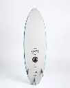 MF Evenflow epoxy lam FCSII surfboard underneath.webp