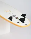 MF surf school super soft surfboard orange fins.webp