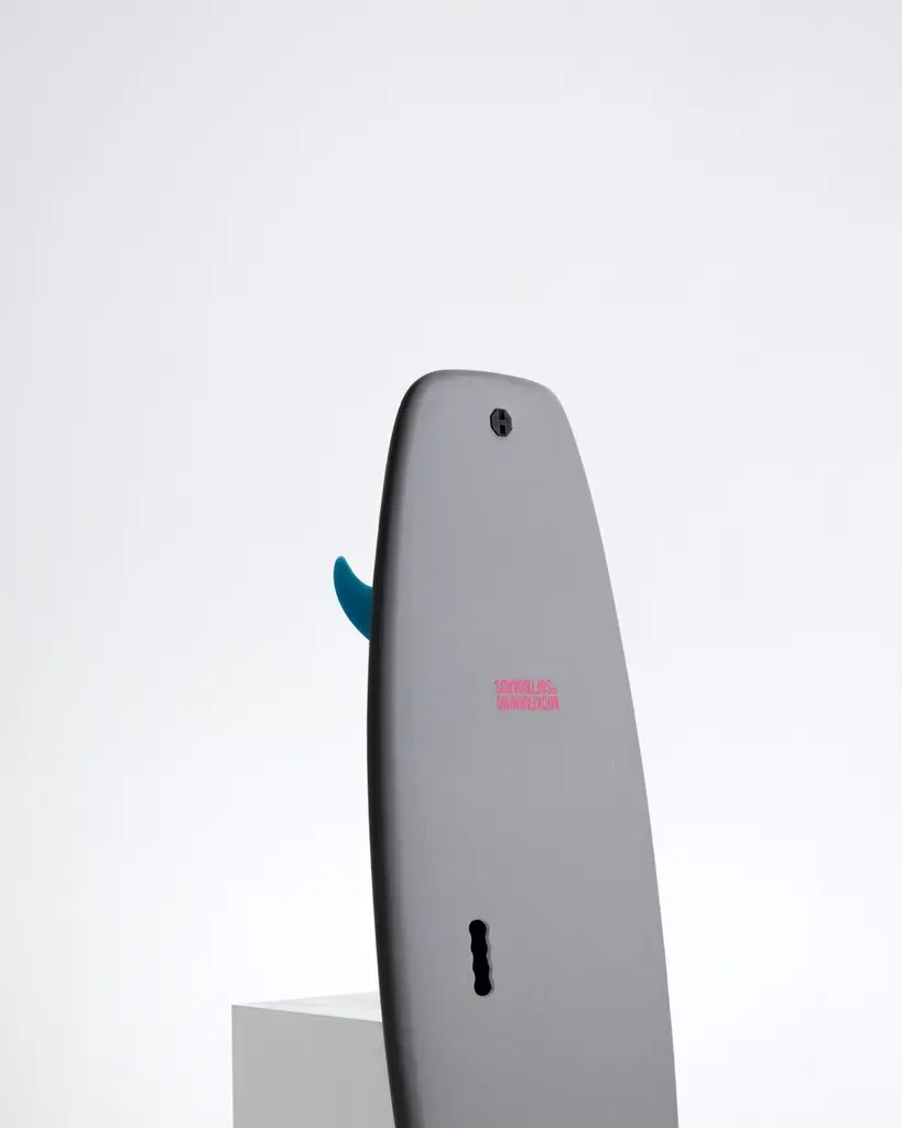 MF Unicorn super soft surfboard grey tail.webp
