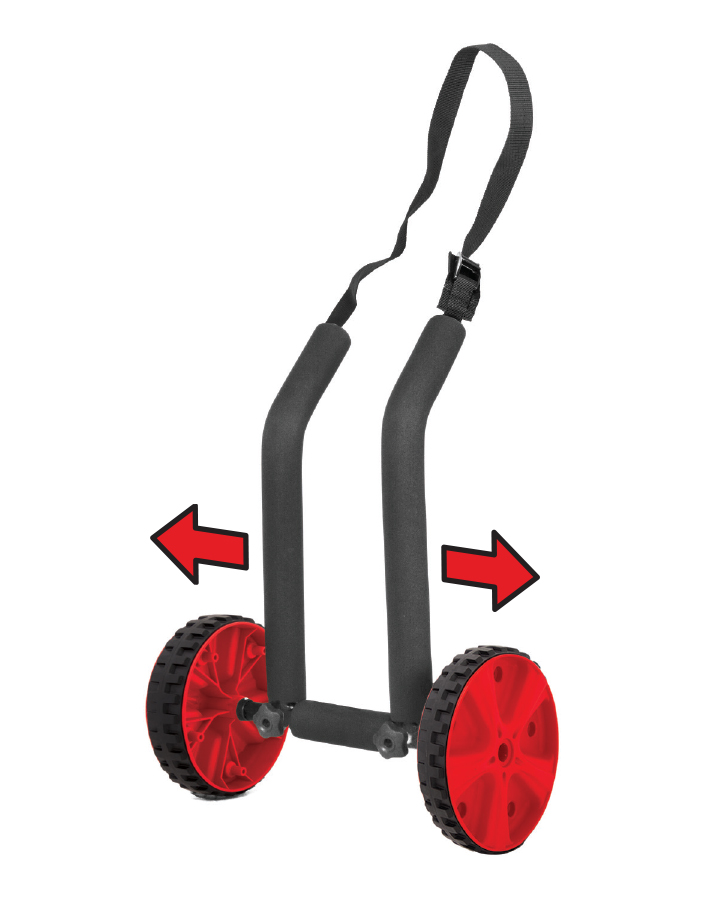 ONE DOUBLE SUP/LONGBOARD ADJUSTABLE TROLLEY