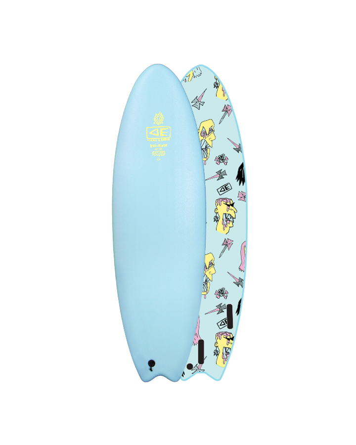 [SEGR56] ONE 5'6 BRAINS EZI RIDER SOFTBOARD (Blue)