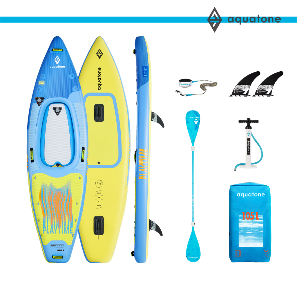AQUATONE PLAYTIME  11'4" 2 IN 1 KAYAK SUP