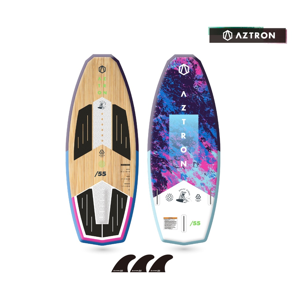 [AW-305] AZTRON SPACE RIDER WAKESURF BAMBOO WOOD 55