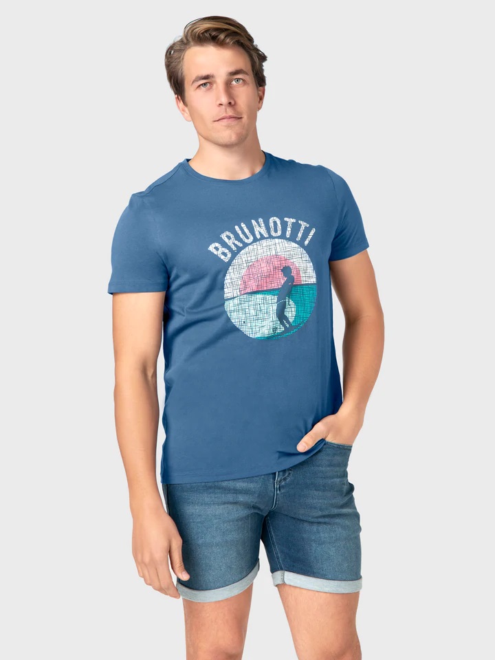 [2211100131] Brunotti Tim print mens t-shirt (S, Black)
