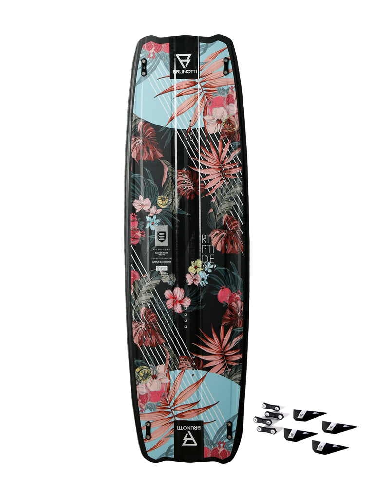 RDP RIPTIDE BLOSSOM+G10FINS TWINTIP KITE BOARD