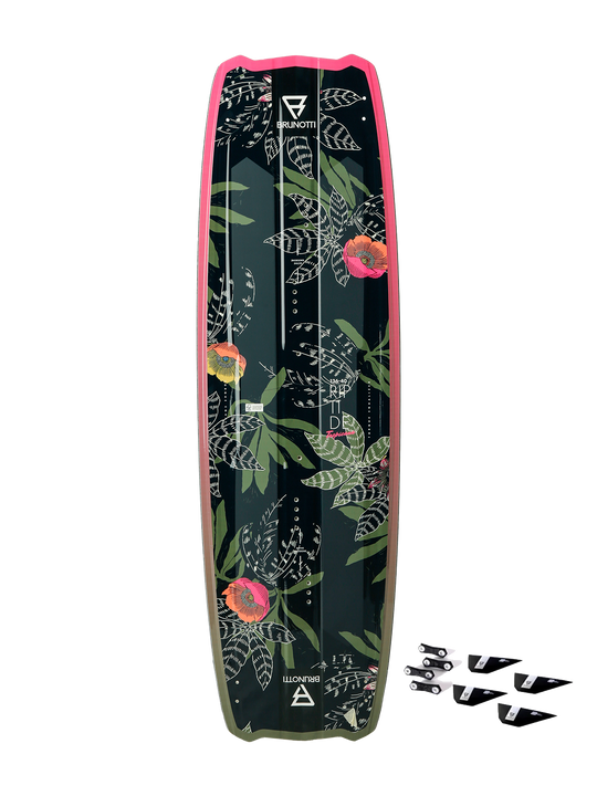 RDP RIPTIDE TROPICANA +G10FINS TWINTIP KITE BOARD