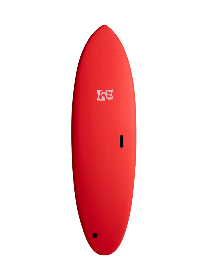 [S25-MFLE-SGR-606] MF Sugar glide supersoft future surfboard (6'6, Red)