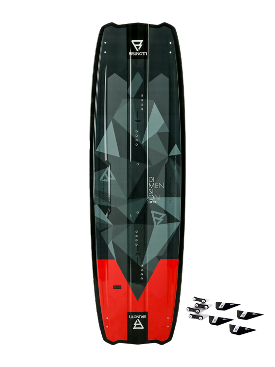 Brunotti Dimension camo+g10fins twintip kite board (rental)