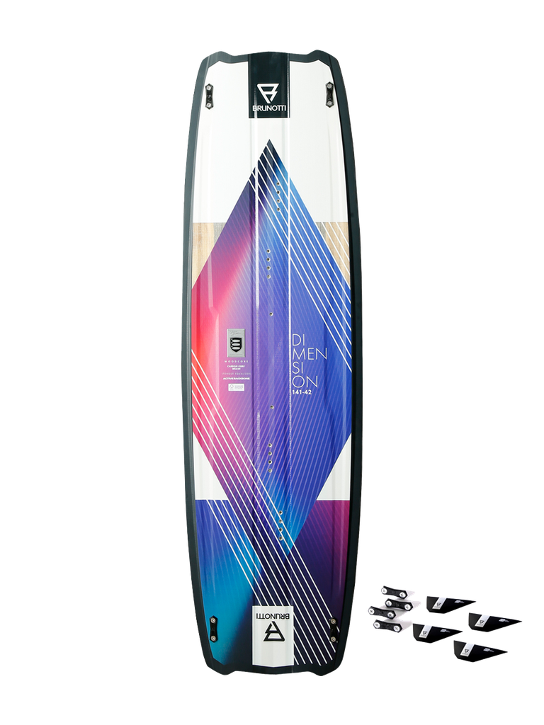 RDP DIMENSION +G10FINS TWINTIP KITE BOARD (rental)