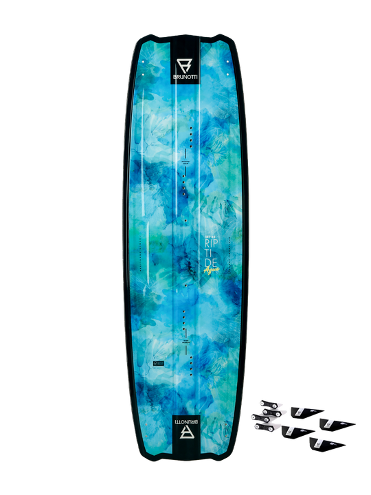 RDP RIPTIDE AQUA+G10FINS TWINTIP KITE BOARD (rental)