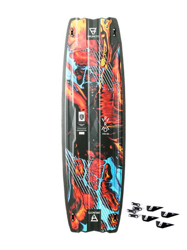 RDP PRO X  +G10FINS TWINTIP KITE BOARD