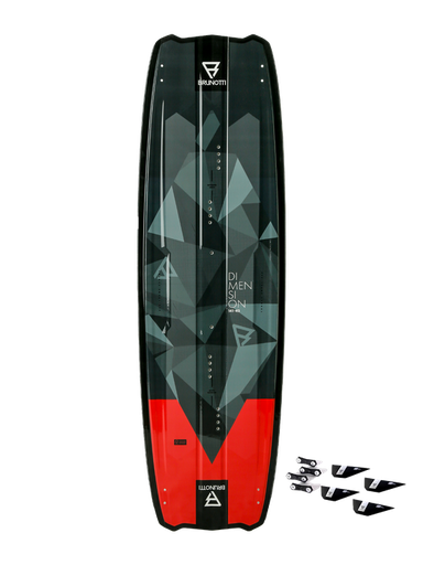 Brunotti Dimension camo+g10fins twintip kite board (rental)